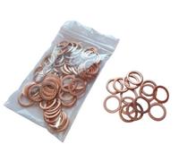 100 Pezzi Guarnizione In Rame Guarnizione Rame Cu 14x20x1,5 Mm Din 7603
