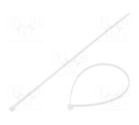 100 pezzi HELLERMANNTYTON 111-02519 Fascetta autostringente