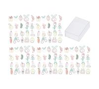 100 pezzi Imposta clip di carta in metallo 20 forme di marcatura Documento Organizzazione di Clip School Stationery