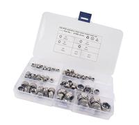 100 pezzi in acciaio inossidabile inserto in nylon da dadi da dadi a flangia da