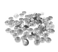 100 Pezzi in Alluminio Tealight Cases Barattoli di Candele per Tè E Forniture