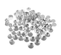 100 Pezzi in Alluminio Tealight Cases Barattoli di Candele per Tè E Forniture