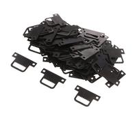 100 Pezzi In Metallo Nero Con Cornice Per Specchi Per Foto In Ferro Con Gancio