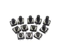 100 pezzi Interruttore a pulsante tattile DIP 4 pin Microinterruttore 12 * 12 * 4,3/5/6/7/8/9/10/12 MM 12X12X4,3MM 5MM 6MM 7MM 8MM 9MM(12x12x4.3)