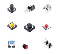 100 pezzi interruttore touch G4B173110 SMD-4P, 5,2 x 5,2 mm 5,2 x 0,2 x 1,7 testa in rame 260GF-100.000 volte vita