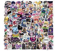 100 pezzi JoJo's Bizarre Adventure adesivi misti anime per laptop, paraurti, skateboard, bottiglie d'acqua, computer, telefono, pacchetto di adesivi anime per bambini/ragazzi