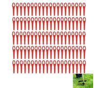100 Pezzi Lame Di Ricambio in Plastica, Lame Tosaerba Sostituzione, Lame per Decespugliatore Universali 83 mm, Lame Tosaerba Resistenti in ABS, Coltelli di Ricambio per FRT18A FRT18A1 FRT20A1