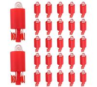 100 Pezzi Lampadina LED Arcade 12v per Pulsanti, Base 11 Mm | Illuminazione Rossa, Basso Consumo, Installazione Semplice, per Sportelli Moneta e Unità Comando Cabine
