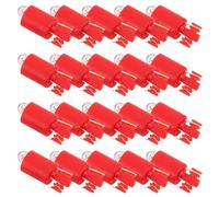 100 Pezzi Lampadina LED per Pulsante Arcade 12v a Cuneo per 11 MM | Modulo a Innesto, Plastico e Metallo, Rosso, per Joystick e Alloggiamenti, Manutenzione Cabine Arcade