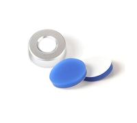100 pezzi/lotto 20 mm * 3 mm tappo in alluminio con setti in PTFE bianco/silicone blu for flacone campione da 10 ml / 20 ml fiala for cromatografia a mascella(ONLY CAP)