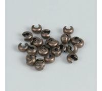 100 pezzi/lotto 3 4 5 mm coperture a crimpare aperte perline terminali accessori fai da te perline distanziatrici per la creazione di gioielli forniture di reperti - rosso rame - 3,0 mm