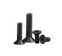 100 pezzi/lotto m1-m5 a vite nera con contrappunti bullone a vite a vite, M5X25mm, 100pcs