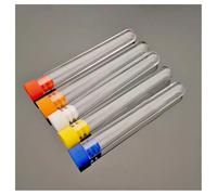 100 pezzi/lotto Provette di plastica trasparente con tappo a pressione in plastica colorata Provette for centrifuga a fondo tondo for esperimenti Attrezzature da laboratorio