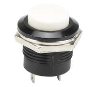 100 pezzi/lotto R13-507 16 mm Reset - Off Interruttore a pulsante rotondo(Blanc)