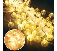 100 pezzi Luci a palloncini a LED, A1 mini palloncini leggeri a LED, luce palloncino a LED, luce in palloncino rotondo, palloncini luminosi per il matrimonio di Natale Carnival di Capodanno di Natale