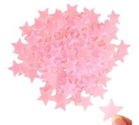 100 pezzi luminosi nelle stelle scure, adesivi fluorescenti di stelle 3d in plastica noctilucenti, liscio bagliore non tossico negli adesivi scuri per regali per decorazioni per la camera da letto co