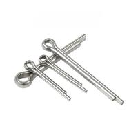 100 pezzi M1-M2.5 a forma di U tipo coppiglia a molla perno for capelli perni in acciaio morsetto diviso aperto elastico in inossidabile per Auto, Camion, Tosaerba(M1.2x12mm)