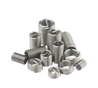 100 pezzi M2 .5 M3 M4 M5 inserti filettati in acciaio inossidabile 304, boccole for viti, for riparazione filettature(M2x0.4x1D)
