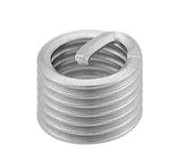 100 Pezzi M6x1.0x1.5D Tipo Inserti Filettati in Acciaio Inossidabile Metrico Riparazione Filettatura Tipo