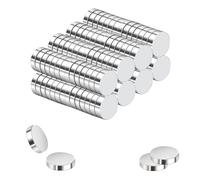 100 Pezzi Magneti Neodimio Rotondi, Piccoli e Potentissimi - Mini Calamite Tonde per Lavagna Bianca, Ufficio, Artigianato e Molto Altro (5mmx2mm)