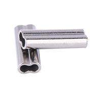 100 Pezzi Manicotti da Pesca, Manicotto a Crimpare per Canna da Pesca Tubo in Ottone ad Alta Resistenza con Diametro Interno 1,2mm * 10mm(1.4mm*10mm)