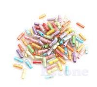 100 pezzi Messaggio in una bottiglia Capsula con messaggio Lettera Amore carino per pillola Completamente