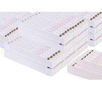 100 pezzi | Metrie 2 m metro pieghevole Block 72 | Bianco | Giunti in poliammide