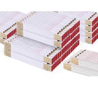 100 pezzi | Metrie 2 m metro pieghevole Perfekt 10 | Bianco | Giunti in acciaio