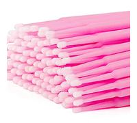100 pezzi Micro Pennelli Applicatori Ciglia,Micro Pennelli Monouso Applicatori,Microbrush Extension Ciglia,Microbrush Monouso,Micro Spazzole Bacchette,per Ciglia Estensioni,Trucco