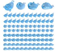 100 pezzi mini animali in resina 4 stili mini figurine che illuminano al buio per cuccioli di foca per giardino fatato micro paesaggio acquario decorazione acquario
