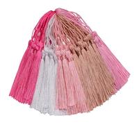 100 pezzi mini ciondoli nappe setosi piccoli per bricolage fai da te segnalibri ghirlanda braccialetto orecchini catena borsa carta portachiavi regalo decorazione personalizzata donna accessori per