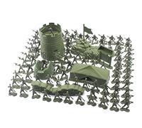100 Pezzi Mini Giocattoli Soldato Set Mini Soldati Dell'esercito Playset Action Figure Militari per Bambini con 93 Soldati e 7 Attrezzature Militari