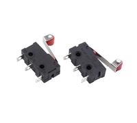 100 pezzi Mini microinterruttore 3 pin con interruttore di finecorsa a rullo
