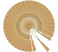 100 Pezzi Mini Nappa per Decorazioni, Nappine per Decorazioni Fatte Mano, Nappe Segnalibro Con Passanti in Corda, per la Creazione di Gioielli Souvenir Segnalibri