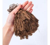 100 pezzi mini nappe di seta fatte a mano, segnalibri con nappe colorate, ciondoli con nappe dritte con cordino ad anello per creazione di gioielli, accessori per artigianato fai da te, borse