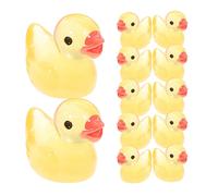 100 pezzi Mini paesaggio Duck Glow in the Dark Mini Duck Figurine Resina Bonsai