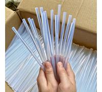 100 pezzi Mini Stick di colla a caldo trasparenti, dimensione 0,27 pollici, trasparenti e lisci, inodori, forte adesivo, compatibili con la maggior parte delle pistole per colla, adatti per fai da te,