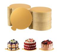 100 Pezzi Mini Vassoi per Torte Rotondi 9cm Mini Carta Vassoio Torta per Torte Rotondi, Tavole Rotonde per Mousse, Cake Dessert Display Vassoio, Mousse Cake Boards Carta per Torte, Mousse, Dessert