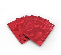 100 pezzi Mylar foil Ziplock bag campione della autosigillante fronte-retro color Flat Ziplock Bags food grade Storage sottovuoto perfetto per cosmetici tè 8.5 x 13 cm