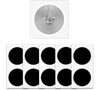 100 Pezzi NFC Tags Nero NTAG215 NFC Adesivi, NFC Chip NFC Tag Sticker Rotondi 504 Bytes Programmabili, Compatibile con TagMo e Amiibo, Adatta a Tutti gli Smartphone e Dispositivi Abilitati NFC