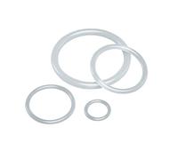 100 pezzi O-ring di tenuta in silicone bianco, diametro interno 19mm,diametro esterno 26.1mm, sezione trasversale 3.55mm, guarnizione impermeabile resistente alle alte temperature, 19x3.55mm
