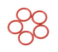 100 pezzi O-ring in silicone rosso, ID 8mm, OD 11mm, diametro filo 1.5mm, adatto per tubi, valvole, pompe, apparecchiature elettroniche, 8x11x1.5mm(100pcs)