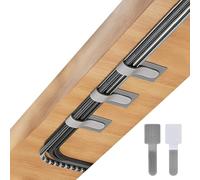 100 Pezzi Organizer Cavi Adesivi Resistente,Riutilizzabili Cable Management,Gestione Dei Cavi Sotto La Scrivania,Autoadesive Organizer per Cavi per TV, Pc,Laptop,Ethernet,Desktop,Grigio