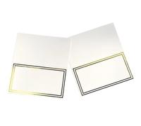 100 pezzi oro argento posti a sedere for matrimonio numero carta nome segnaposto decorazioni for la tavola di banchetto auguri festa compleanno Natale Per Banchetti(Gold)