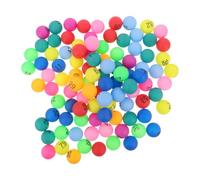 100 Pezzi Palline Bingo Numerate in Plastica Multicolore | Superficie Liscia, Presa Semplice, per Feste Scolastiche e Bar, Sacchetto a Rete Incluso