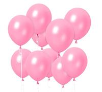 100 pezzi palloncini rosa, 12 pollici palloncini in lattice rosa, palloncini ad elio rosa palloncini per matrimonio San Valentino compleanno battesimo comunione JGA decorazione di partito