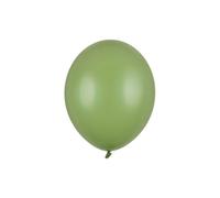 100 PEZZI Palloncino lattice STRONG colore VERDE SALVIA Pastello 30 cm 1C3A