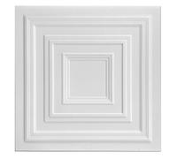 (100 pezzi) Pannelli in morbido polistirene, per soffitto e per pareti, 50x50 cm, decorazioni, soffitti - rivestimento, Polistirolo puro XPS spessore 3mm