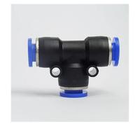 100 pezzi PE4 6 8 10 12 MM Pneumatico Push In Tee Raccordo a 3 vie Raccordo Tubo Raccordo Rapido (PE6)
