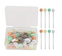 100 pezzi perni per cucire cuciture fissaggio colore ago componenti per gioielli fatti a mano fai da te per la casa (Fiore di pruno chiaro)